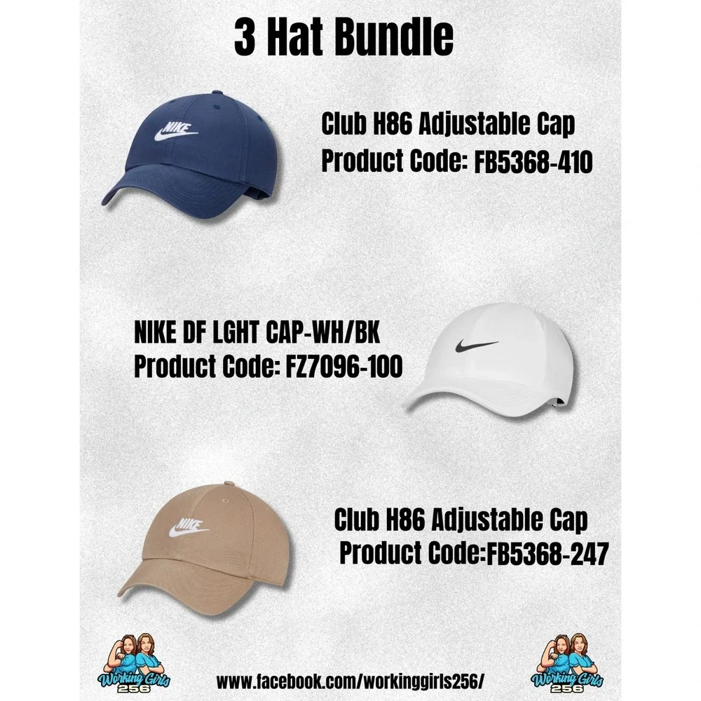 Nike hat bundle. NWT. White, Khaki, and Navy. All 3! Brand new. $80 MSRP - Picture 6 of 6
